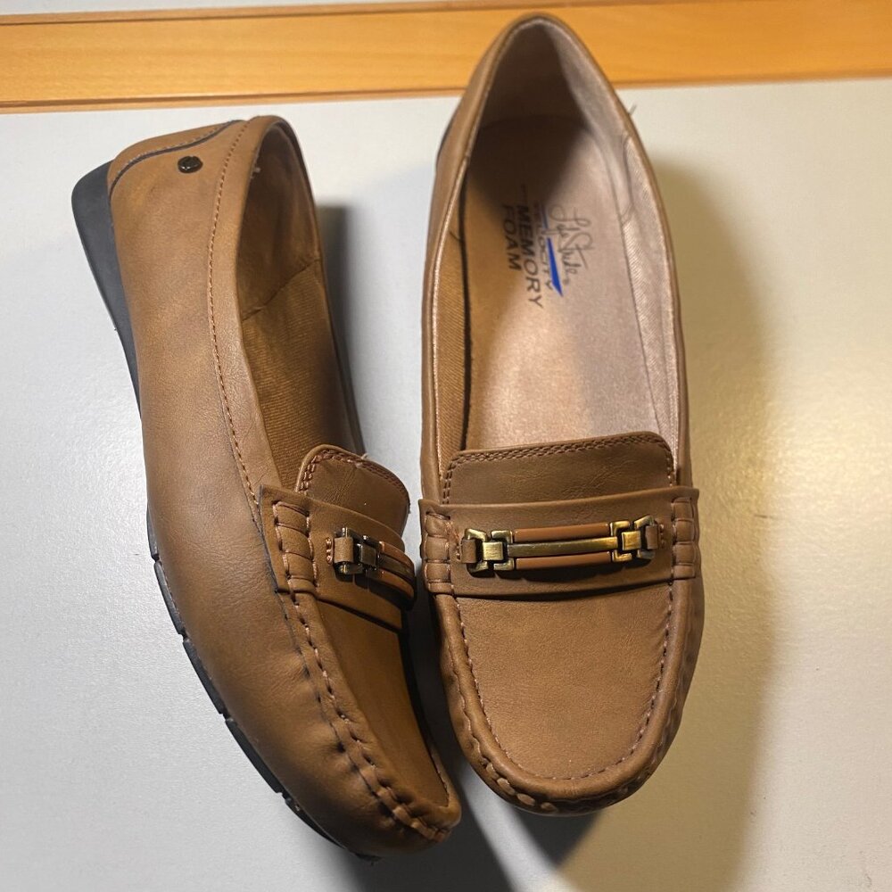 Life Stride - Size 10M - Women's Velocity Memory Foam Tan slip on loafer